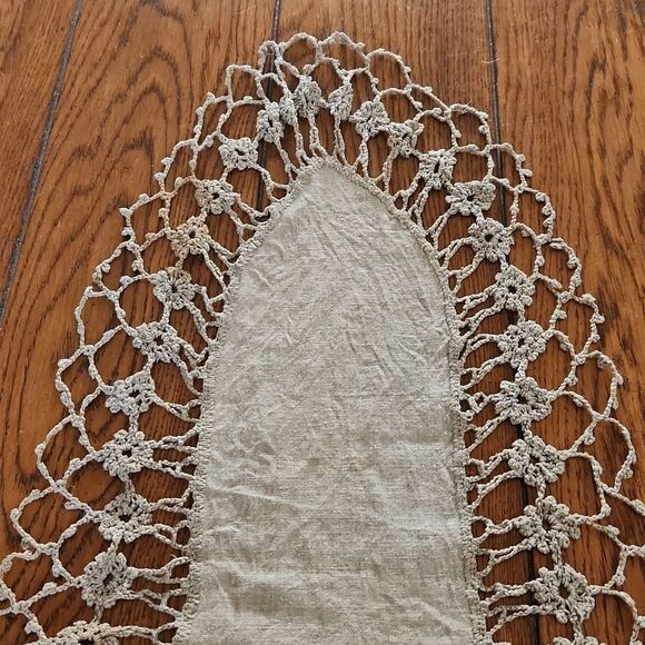 Vintage natural woven linen tablerunner from Lithuania - Picture 3 of 3
